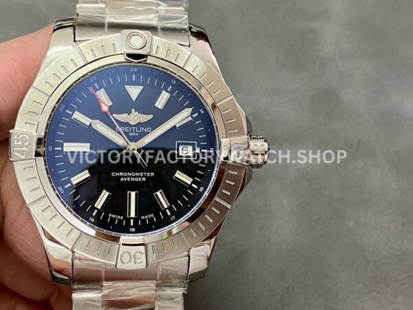 TF Breitling Avenger A17318 43mm full steel black dial watch
