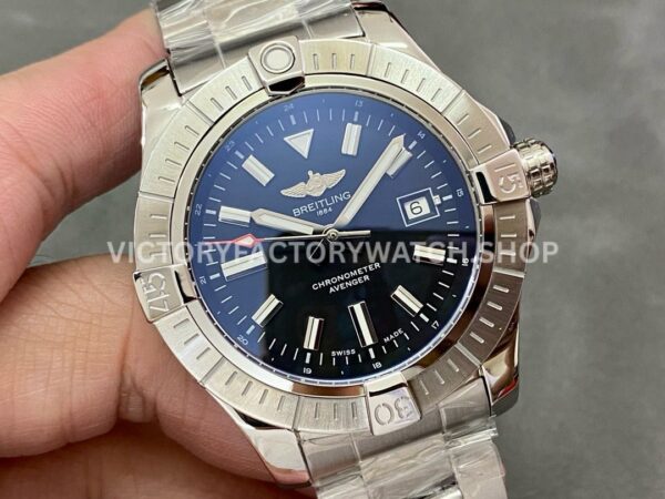 TF Factory Breitling Avenger A17318 43mm Full Steel Black Dial