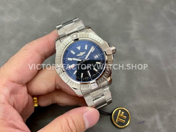 TF Factory Breitling Avenger A17318 43mm Full Steel Black Dial