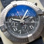 TF Factory Breitling Avenger Bandit Chronograph E13383101M1W1 45mm Steel Nylon Canvas Strap Arabic Numerals Grey Dial