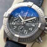 TF Factory Breitling Avenger Bandit Chronograph E13383101M1W1 45mm Steel Nylon Canvas Strap Arabic Numerals Grey Dial