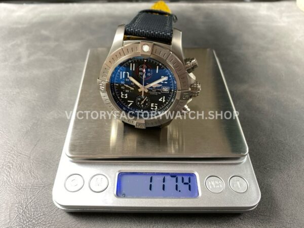 TF Factory Breitling Avenger Bandit Chronograph E13383101M1W1 45mm Steel Nylon Canvas Strap Arabic Numerals Grey Dial