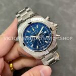 TF Factory Breitling Avenger Chronograph A13317 45mm Full Steel Blue Dial (1) TF Factory Breitling Avenger Chronograph A13317 45mm Full Steel Blue Dial
