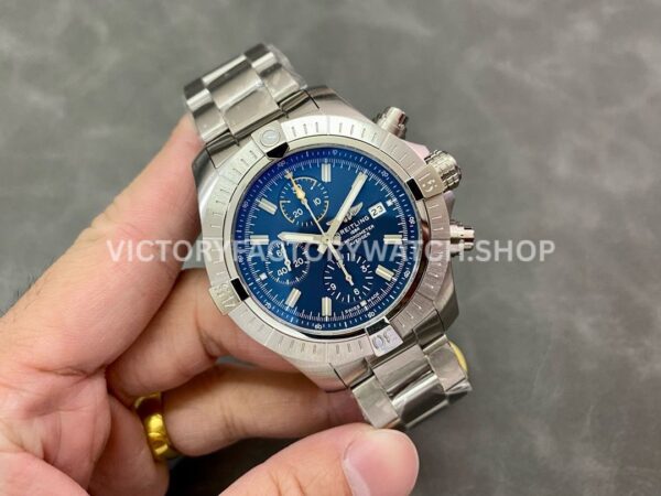 TF Factory Breitling Avenger Chronograph A13317 45mm Full Steel Blue Dial (1) TF Factory Breitling Avenger Chronograph A13317 45mm Full Steel Blue Dial