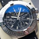 TF Factory Breitling Avenger Chronograph A13317101B1X1 45mm Steel Black Nylon Canvas Strap Arabic Numerals Black Dial