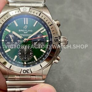 TF Breitling Chronomat 42 AB01343A1L1A1 full steel green dial