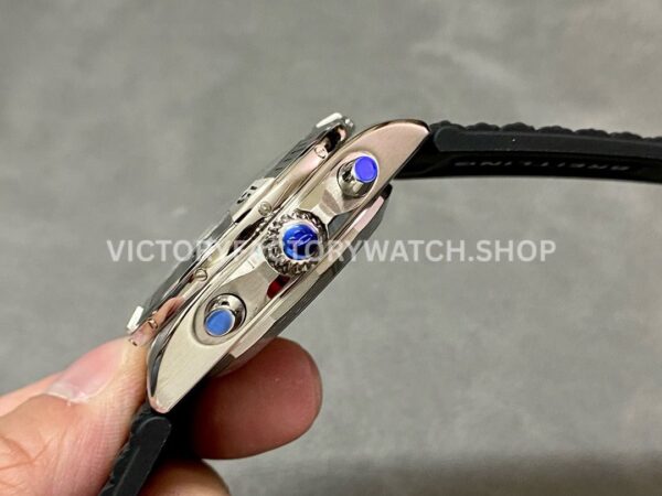 TF Factory Breitling Chronomat 42 AB01343A1L1A1 42mm Steel Rubber Strap Green Dial