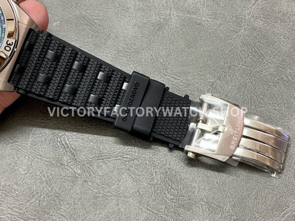 TF Factory Breitling Chronomat 42 AB01343A1L1A1 42mm Steel Rubber Strap Green Dial