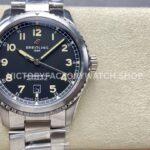 TF Factory Breitling Navitimer 8 A17314101C1X1 41mm Full Steel Arabic Numerals Black Dial (1) TF Breitling Navitimer 8 A17314101C1X1 black Arabic dial 41mm
