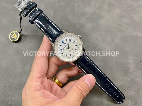 TF Factory Breitling Navitimer A173263A1G1P1 41mm Steel Leather Strap Silver Dial (8) TF Factory Breitling Navitimer A173263A1G1P1 41mm Steel Leather Strap Silver Dial