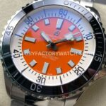 TF Factory Breitling Superocean A173751A1O1S1 44mm Full Steel Black Bezel Orange Dial (2) TF Factory Breitling Superocean A173751A1O1S1 44mm Full Steel Black Bezel Orange Dial