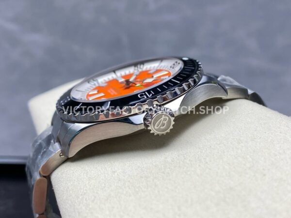 TF Factory Breitling Superocean A173751A1O1S1 44mm Full Steel Black Bezel Orange Dial (4) TF Factory Breitling Superocean A173751A1O1S1 44mm Full Steel Black Bezel Orange Dial