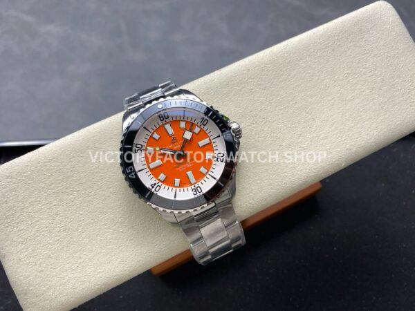 TF Factory Breitling Superocean A173751A1O1S1 44mm Full Steel Black Bezel Orange Dial (5) TF Factory Breitling Superocean A173751A1O1S1 44mm Full Steel Black Bezel Orange Dial