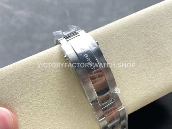 TF Factory Breitling Superocean A173751A1O1S1 44mm Full Steel Black Bezel Orange Dial (8) TF Factory Breitling Superocean A173751A1O1S1 44mm Full Steel Black Bezel Orange Dial