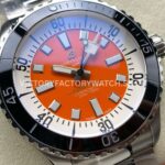 TF Factory Breitling Superocean A173751A1O1S1 44mm Full Steel Black Bezel Orange Dial (9) TF Factory Breitling Superocean A173751A1O1S1 44mm Full Steel Black Bezel Orange Dial