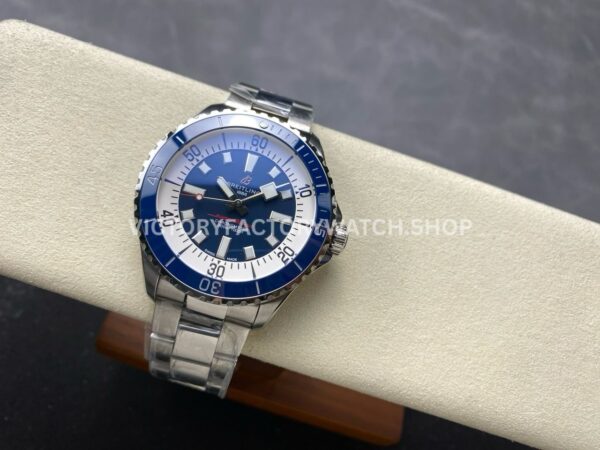 TF Factory Breitling Superocean A173751A1O1S1 44mm Steel Rubber Strap Orange Dial (1) TF Factory Breitling Superocean A173751A1O1S1 44mm Full Steel Ceramic Bezel Orange Dial