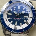TF Factory Breitling Superocean A173751A1O1S1 44mm Steel Rubber Strap Orange Dial (3) TF Factory Breitling Superocean A173751A1O1S1 44mm Full Steel Ceramic Bezel Orange Dial
