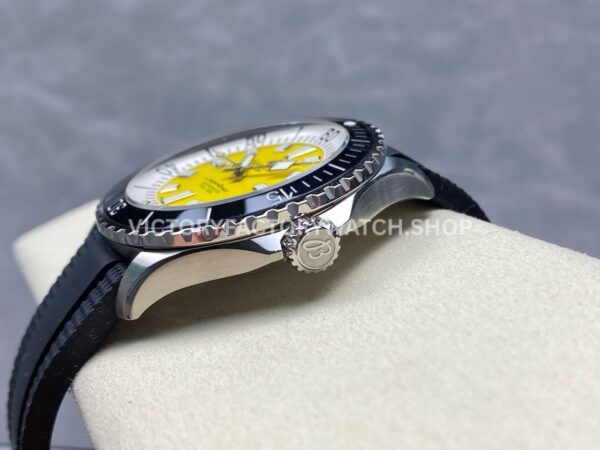 TF Factory Breitling Superocean A17375211I1S1 44mm Steel Black Rubber Strap Black Bezel Yellow Dia ( (3) TF Factory Breitling Superocean A17375211I1S1 44mm Steel Black Rubber Strap Black Bezel Yellow Dial