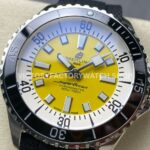 TF Factory Breitling Superocean A17375211I1S1 44mm Steel Black Rubber Strap Black Bezel Yellow Dia ( (4) TF Factory Breitling Superocean A17375211I1S1 44mm Steel Black Rubber Strap Black Bezel Yellow Dial