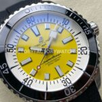 TF Factory Breitling Superocean A17375211I1S1 44mm Steel Black Rubber Strap Black Bezel Yellow Dia ( (8) TF Factory Breitling Superocean A17375211I1S1 44mm Steel Black Rubber Strap Black Bezel Yellow Dial