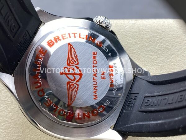 TF Factory Breitling Superocean A17375211I1S1 44mm Steel Black Rubber Strap Black Bezel Yellow Dia ( (9) TF Factory Breitling Superocean A17375211I1S1 44mm Steel Black Rubber Strap Black Bezel Yellow Dial