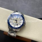 TF Factory Breitling Superocean A17375E71G1A1 44mm Full Steel Blue Bezel Silver Dial