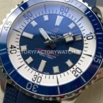 TF Factory Breitling Superocean A17376211B1A1 44mm Steel Blue Rubber Strap Blue Bezel Blue Dial (9) TF Factory Breitling Superocean A17376211B1A1 44mm Steel Blue Rubber Strap Blue Bezel Blue Dial