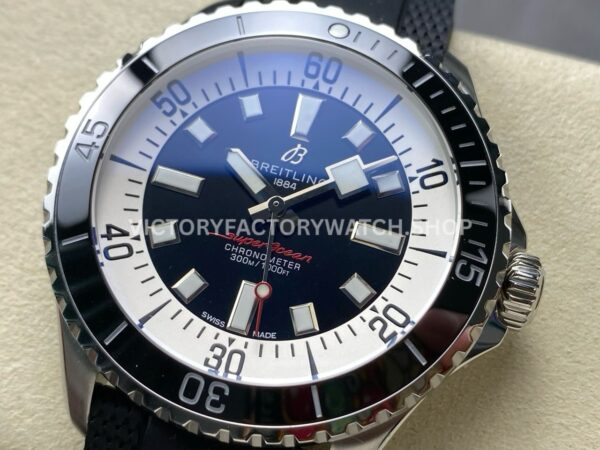 TF Factory Breitling Superocean A17376211B1S1 44mm Steel Black Rubber Strap Black Bezel Black Dial (1 (3) TF Factory Breitling Superocean A17376211B1S1 44mm Steel Black Rubber Strap Black Bezel Black Dial