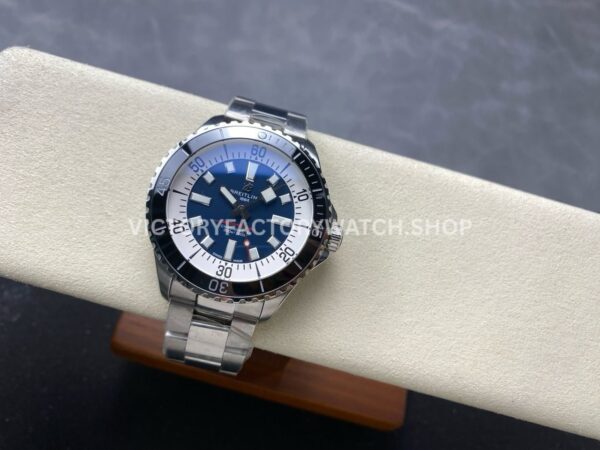 TF Factory Breitling Superocean A17376211C1A1 44mm Full Steel Black Bezel Blue Dial