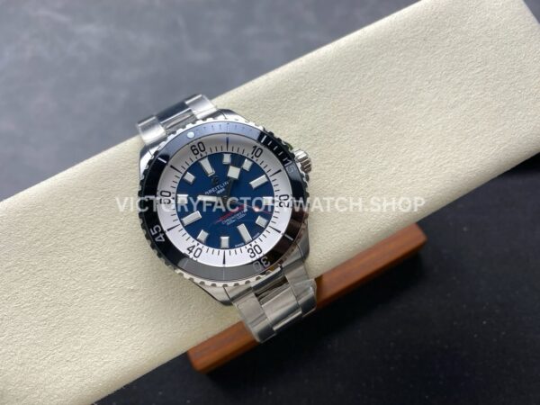 TF Factory Breitling Superocean A17376211C1A1 44mm Full Steel Black Bezel Blue Dial