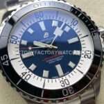 TF Factory Breitling Superocean A17376211C1A1 44mm Full Steel Black Bezel Blue Dial