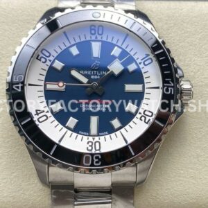 TF Breitling Superocean A17376211C1A1 blue dial black bezel steel