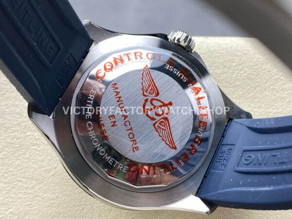 TF Factory Breitling Superocean A17376211C1S1 44mm Steel Blue Rubber Strap Black Bezel Blue Dial (2) TF Factory Breitling Superocean A17376211C1S1 44mm Steel Blue Rubber Strap Black Bezel Blue Dial