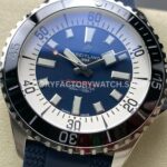 TF Factory Breitling Superocean A17376211C1S1 44mm Steel Blue Rubber Strap Black Bezel Blue Dial (8) TF Factory Breitling Superocean A17376211C1S1 44mm Steel Blue Rubber Strap Black Bezel Blue Dial