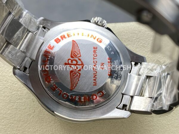TF Factory Breitling Superocean A17376211L2A1 44mm Full Steel Black Bezel Light Blue Dial