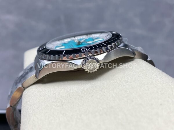 TF Factory Breitling Superocean A17376211L2A1 44mm Full Steel Black Bezel Light Blue Dial