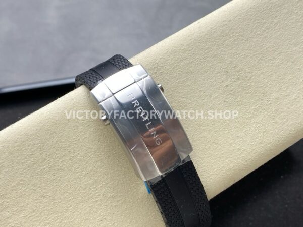 TF Factory Breitling Superocean A17376211L2S1 44mm Black Rubber Strap  Black Bezel Light Blue Dial