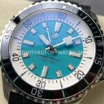 TF Factory Breitling Superocean A17376211L2S1 44mm Black Rubber Strap  Black Bezel Light Blue Dial
