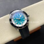 TF Factory Breitling Superocean A17376211L2S1 44mm Black Rubber Strap  Black Bezel Light Blue Dial