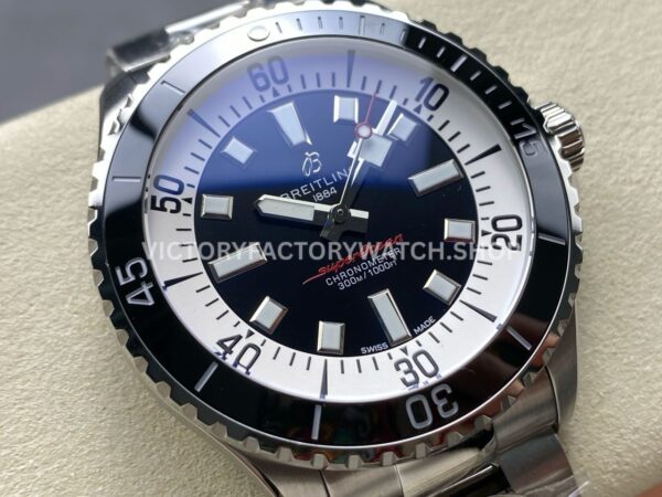 TF Factory Breitling Superocean A173765A1B1A1 44mm Full Steel Black Bezel Black Dial