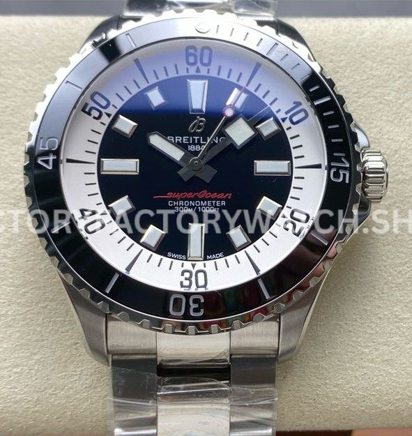 TF Breitling Superocean A173765A1B1A1 full steel black dial