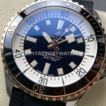 TF Factory Breitling Superocean U17375211B1S1 44mm Half Rose Gold Black Rubber Strap Black Bezel Black Dial