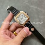 THB Factory Cartier Santos W2SA0009 39.8mm Steel Rubber Strap Roman Numerals Silver Dial (3) THB Factory Cartier Santos W2SA0009 39.8mm Steel Rubber Strap Roman Numerals Silver Dial
