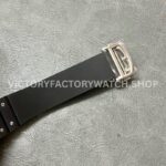 THB Factory Cartier Santos W2SA0009 39.8mm Steel Rubber Strap Roman Numerals Silver Dial (6) THB Factory Cartier Santos W2SA0009 39.8mm Steel Rubber Strap Roman Numerals Silver Dial