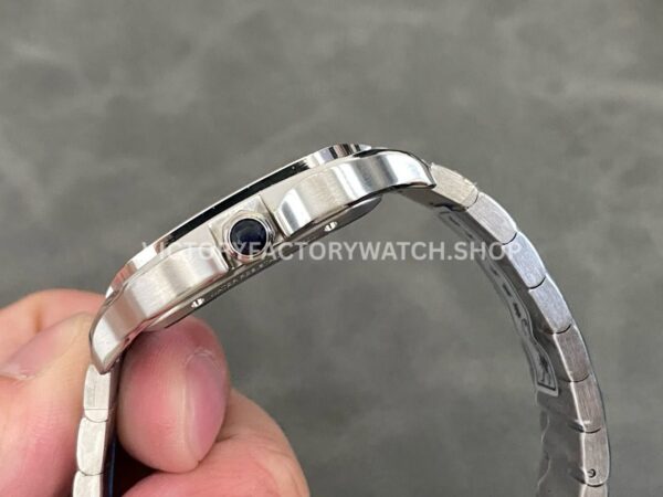THB Factory Cartier Santos WHSA0015 39.8mm Full Steel Silver Roman Numerals Skeleton Dial