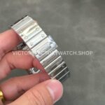THB Factory Cartier Santos WHSA0015 39.8mm Full Steel Silver Roman Numerals Skeleton Dial