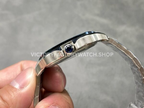 THB Factory Cartier Santos WHSA0026 39.8mm Full Steel Blue Roman Numerals Skeleton Dial