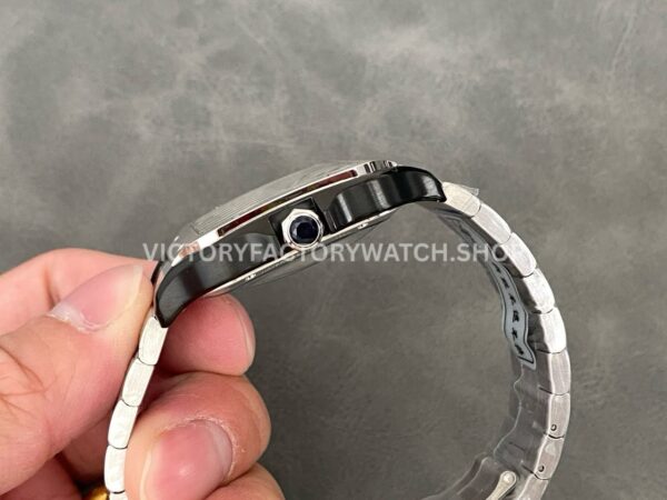 THB Factory Cartier Santos WHSA0027 39.8mm Full Steel Black Roman Numerals Skeleton Dial (1) THB Factory Cartier Santos WHSA0027 39.8mm Full Steel Black Roman Numerals Skeleton Dial