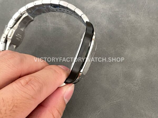 THB Factory Cartier Santos WHSA0027 39.8mm Full Steel Black Roman Numerals Skeleton Dial (4) THB Factory Cartier Santos WHSA0027 39.8mm Full Steel Black Roman Numerals Skeleton Dial