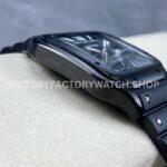 THB Factory Cartier Santos WSSA0039 39.8mm Steel Rubber Strap Roman Numerals Black Dial